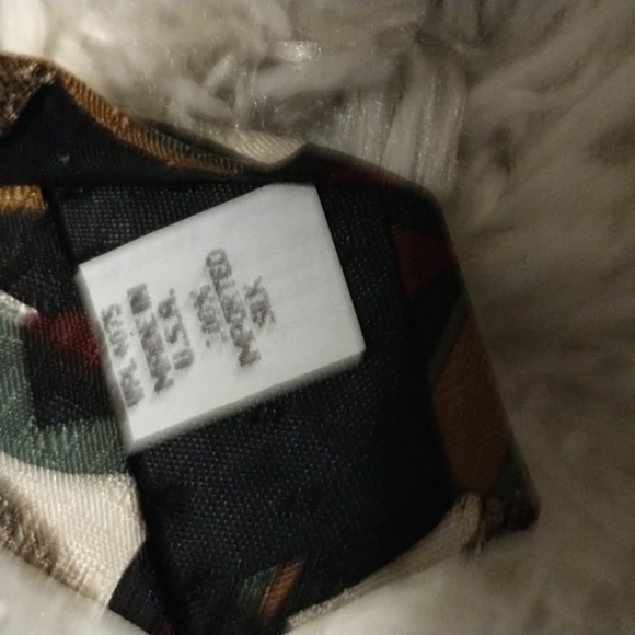 Oscar de la Renta silk geometric multi-colored necktie -made in USA - Picture 5 of 7